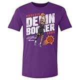 500 LEVEL Devin Booker Phoenix Suns Shirt - Devin Booker Phoenix Suns Slant WHT (Purple, Large)