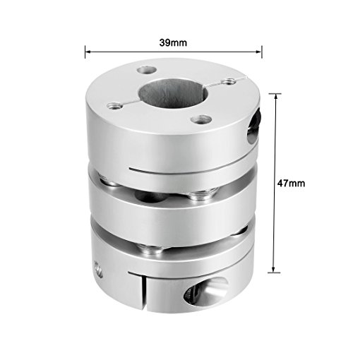 Uxcell A17110100UX0211 14Mmx16Mm Clamp Tight Motor Shaft 2 Diaphragm Coupling Coupler thumb #1