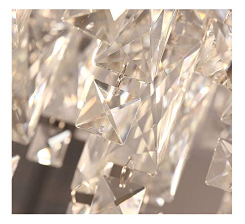 Image of GA Crystal Glass Chandelier /Ceiling Light, Led Light, Crystal Chandelier for Banquet Hall, Living Room, Restaurants, Hotels, Temples (35cm, Yellow)