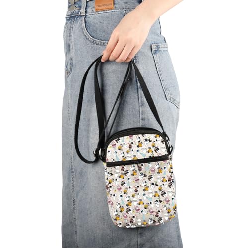 Image of W And E Love Crossbody Bag Cartoon Couples Animated Film Cinephile Gift