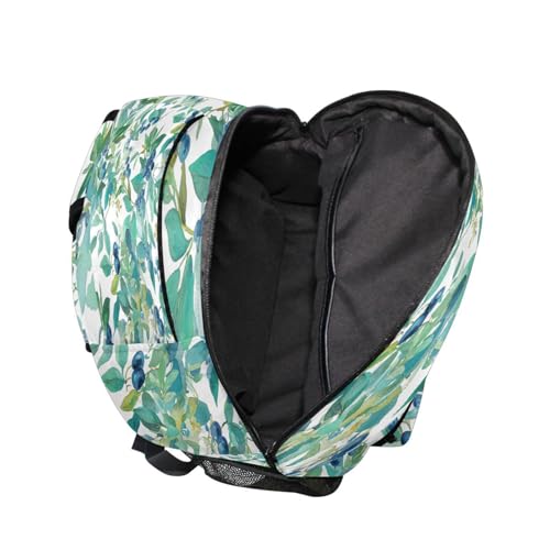 Sac à dos feuilles vertes imperméable anti-déchirure pour écolier - 5