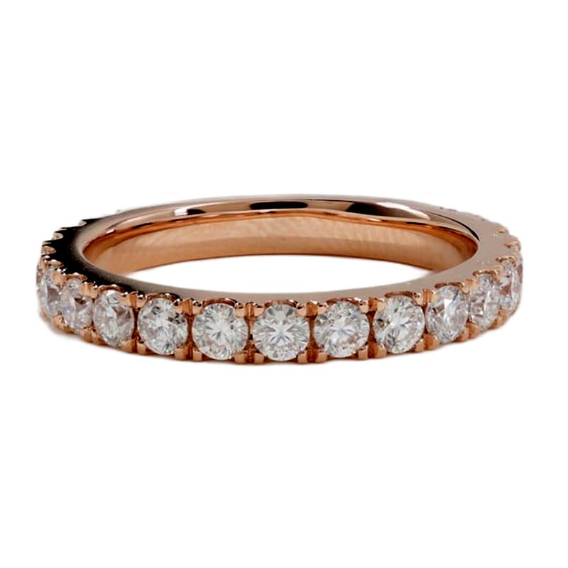 Bague d'éternité en argent 925, le cadeau idéal serti de pierres CZ