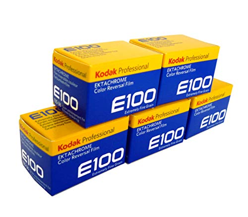 Kodak リバーサルフィルム エクタクローム E100 135-36枚撮（5本パック）
