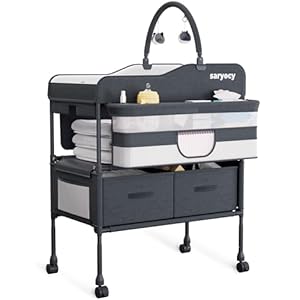 Saryocy Baby Changing Table with St...