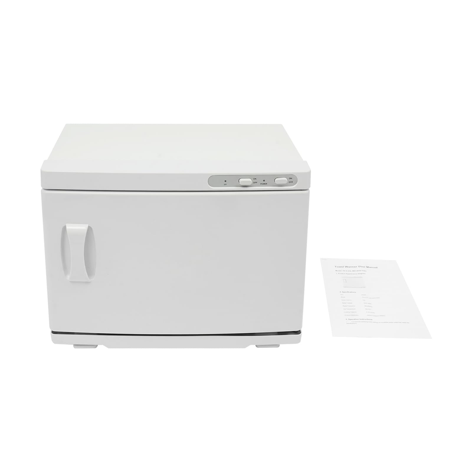 23L Handtuchwärmer Elektrisch, 200W Handtuchheizschrank Kosmetik (Weiß) | UV + Hochtemperatur, bis zu 20 Handtücher, 80℃ Desinfektionstemperatur, Handtuchschrank für Spa, Kosmetikstudio & Friseur