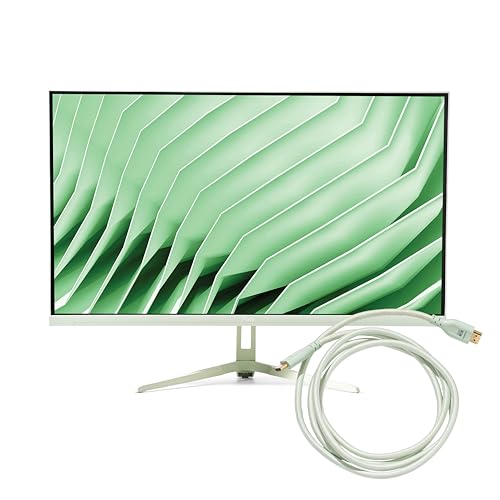 Image of Pixio PX278 Wave Mint Green 27 inch 180Hz 1440p Fast IPS Panel 1ms GTG AMD FreeSync Gaming Monitor with Mint Green HDMI 2.1 Cable Certified Ultra High Speed 6FT 8K 60Hz 4K 120Hz Nylon Braided
