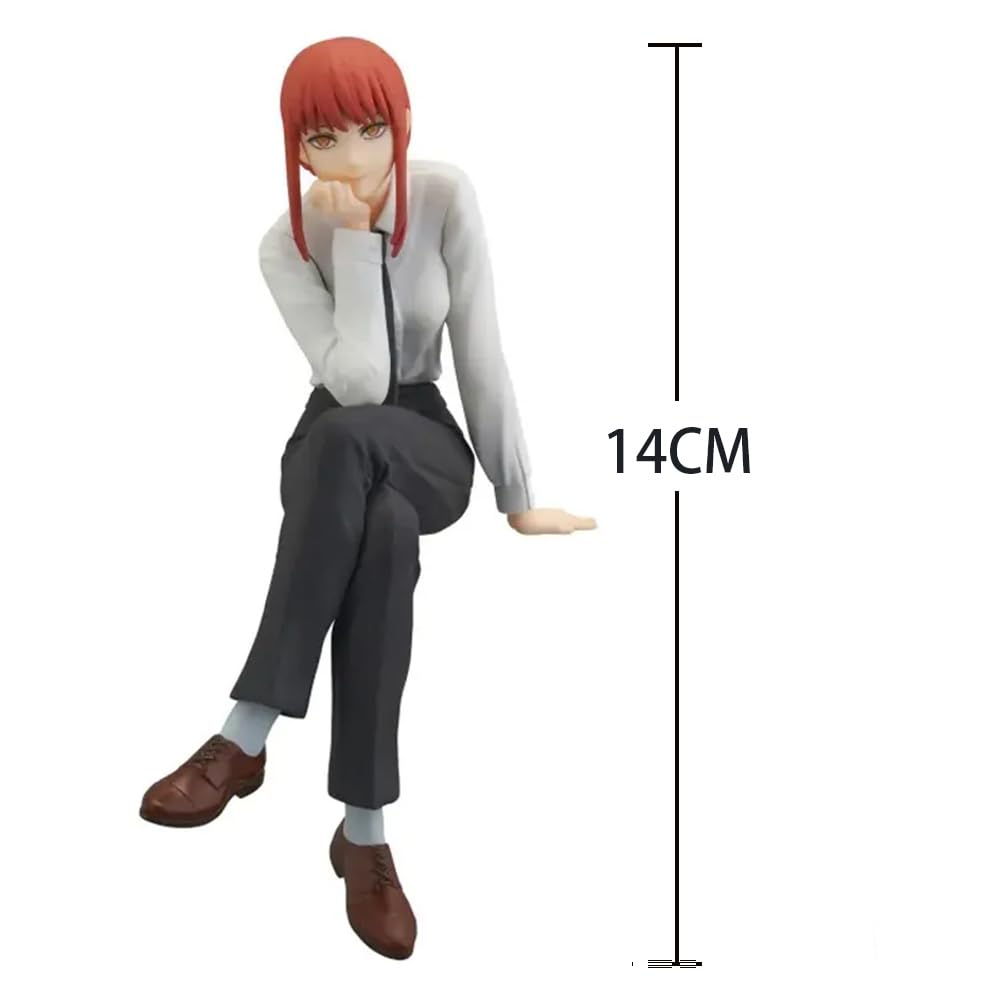 Statuetta Anime Makima 14 Cm, Figura In PVC - Decorazione Scrivania, Regalo Per Fan Chainsaw Man