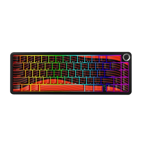 ATTACK SHARK X65PROHE ���s�b�h�g���K�[ �Q�[�~���O�L�[�{�[�h ���C�����X 8k�|�[�����O���[�g RT 0.01mm�Ή� 8000Hz�Ή� 2.4G/Bluetooth/�L�� ���C�X�C�b�` �f�b�h�]�[�������@�\ RGB�o�b�N���C�g 5��