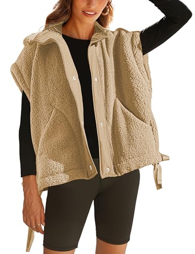 Yeokou fleece vest with pockets