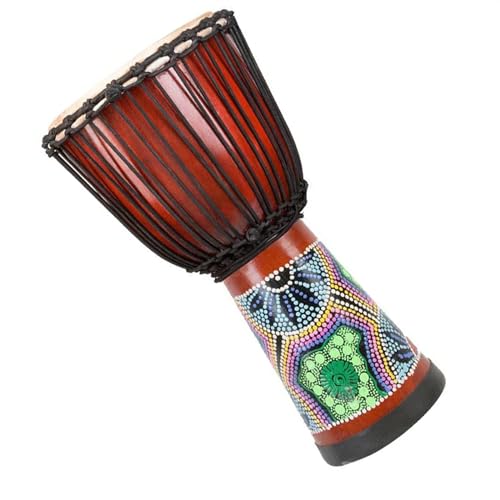 Minkissy Peau De Chèvre Tambour Africain Artisanale Riche Instrument De