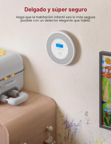 Miniatura 7 de X-Sense Detector De Humo Y Co Con Alarma De Voz Y Aviso De Ubicación, Con Kits Xp0a-Mr11, 30 Mm De Grosor, Sin Estación Base Sbs50, Xp0a-Mr, 2 Unidades