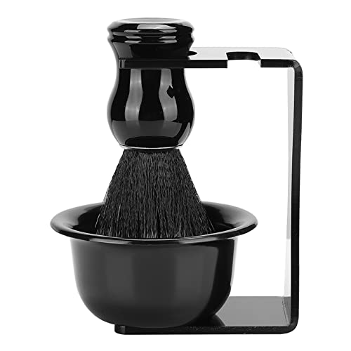 3pcs Beard Shaving Brush Bowl Holder Men Beard Cleaning Face Hair Style Tool Set