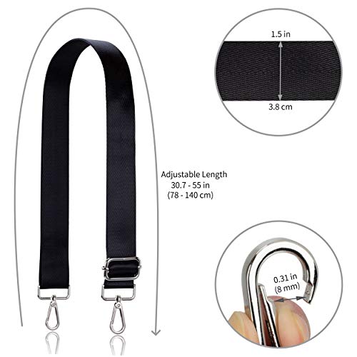 Image of Allzedream Wide Purse Strap Replacement Crossbody Shoulder Bag Adjustable
