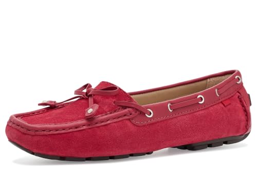 Image of Marc Joseph New York, Women's, Cypress Hill Loafers, Cherry Suede, 7 Medium