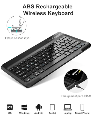 Image of Keyboard Case for 2025 Lenovo Idea Tab Plus 12.1 Inch /Tab K12, Magnetic Detachable Wireless Keyboard & Premium PU Case with Pencil Holder for 12.1 inch Lenovo Idea Tab Plus /Tab K12 (TB361FU /TB361ZU)