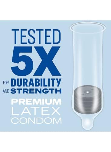Durex Invisible Extra Thin Condoms Value Pack of 20 - Durex's Thinnest for an Ultra-Sensitive Barely-There Feel, Bulk Supply, Natural Rubber Latex, Electronically Tested