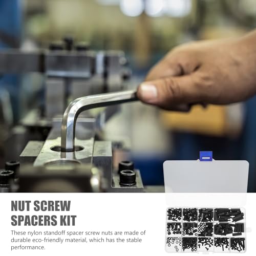 Tornillos y tuercas M3 de nailon negro POPETPOP separadores hexagonales para drones pcb 3