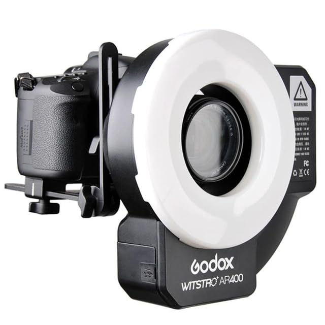 AECAM - GODOXs Witstro AR400 400WS Ring Flash Speedlite LED Video Light+ FT-16 Trigger+ 4500mAH Li-ion ßаttеrу for C/N CD50 T03 2Y (AR400)