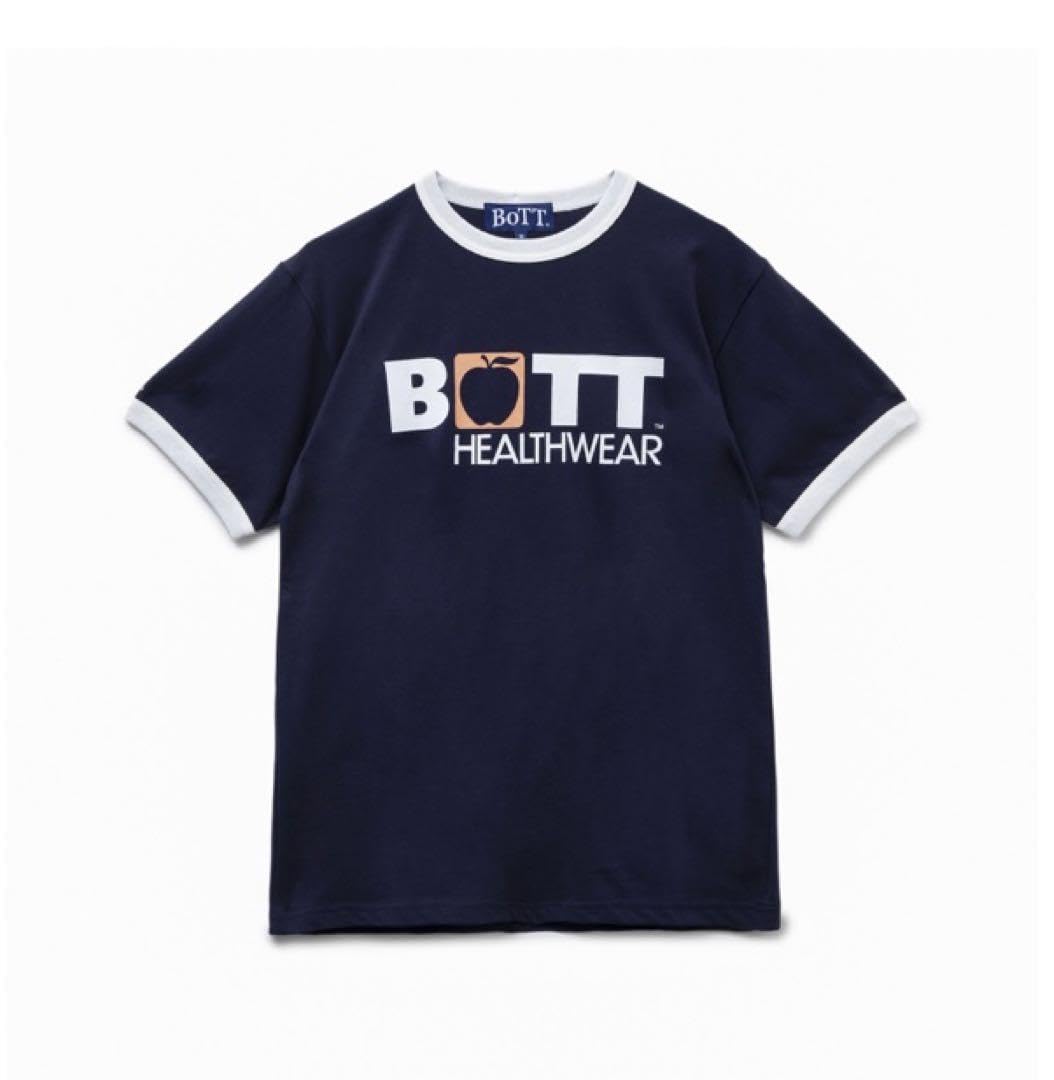 Lサイズ Bott Health Ringer bott リンガ ーTシャツ紺 bott Health Ringer bott リンガーTシャツネイビーL
