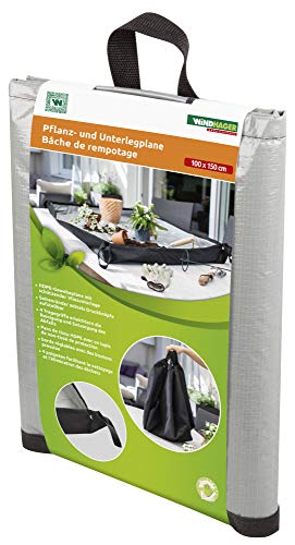 Windhager Plant- en onderlegzeil met vlies, ompotmat, plantenmat, werkonderlegger voor schone verpotten… - Image 8