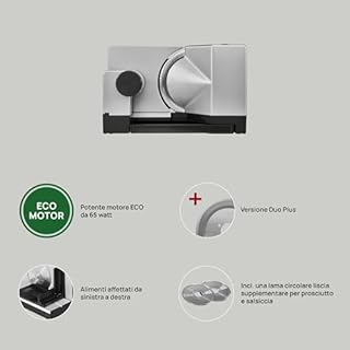 Affettatrice ritter E 18 Duo Plus, affettatrice elettrica con motore ECO, made in Germany