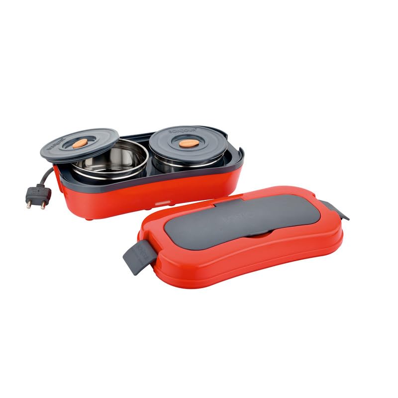 BONJOUR Nexus Electric Lunch Box | Portable Food Warmer with 2 St...