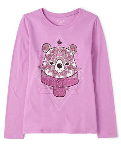Image of The Children's Place Girls' Unicorns,Sports,Princess Long Sleeve Graphic T-Shirts