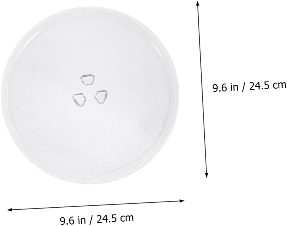 Microwave Glass Plate Turntable Tray Replacement Type Microwaves Easy to Install Firm Design for Food Heating and Cooking