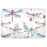 132 cm L x 86 cm B Bunte Libelle, weiß, extra groß, wiederverwendbar, Töpfchentrainingspad, sehr...