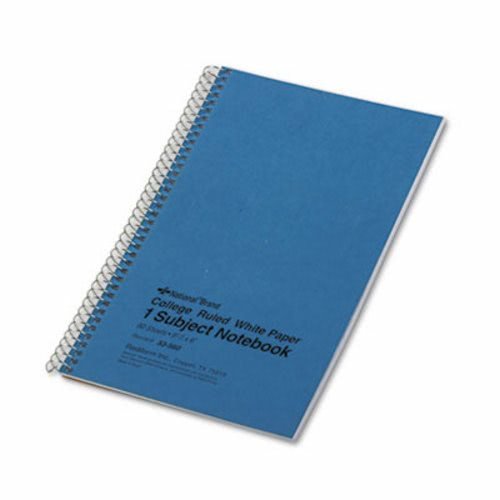 National Brand Products - National Brand - Subject Wirebound Notebook, College Rule, 6 x 9-1/2, WE, 80 Sheets/Pad - Sold As 1 Each - Ideal for taking notes in class. - Durable board back cover. - Microperforated sheets for clean removal. - Three-hole punc