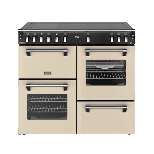 Image of Stoves Richmond Deluxe 100Ei RTY 100cm Electric Range Cooker with Induction Hob - Cream - A/A/A Rated