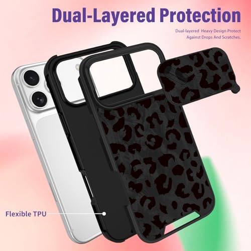 Image of Funermei for iPhone 17 Pro Max Case - Women Girls Cute Phone Cover Pretty Girly Aesthetic Black Butterfly Unique Design with Slide Camera Cover and Dual Protection Funda for iPhone 17 Pro Max Case