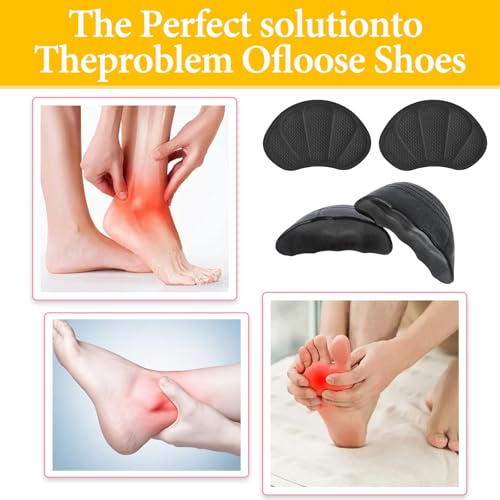 Image of COMNICO Shoe Filler for Too Big Shoes, 4 Pcs Toe Filler Cushion Inserts Prevent Heel Slipping Shoe Inserts Make Shoes Fit for Men and Women Sports High Heels Boots