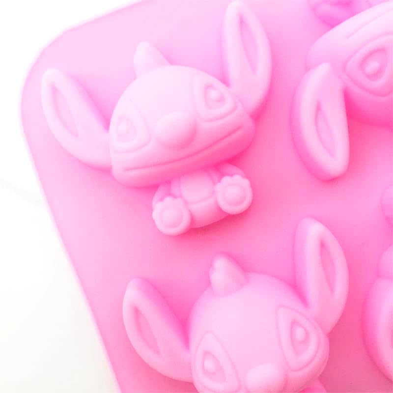 Miniatura 2 de INKU - Molde de silicona de 4 cavidades para bricolaje, moldes de fondant, dulces, chocolate, bandeja para tartas, chocolates 3D, dulces duros,