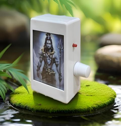 Image of 8 in 1 Shiva Mantra Chanting Box with LED Glowing Front | Spiritual Audio Player | Continuous Hindu Devotional Chanting Device for Peace, Meditation, and Home Temple Use