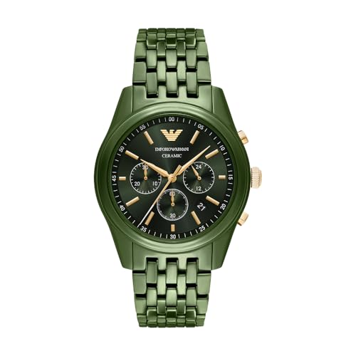 Emporio Armani Hommes Analogique Quartz Montre avec Bracelet en Acier Inoxydable AR70017