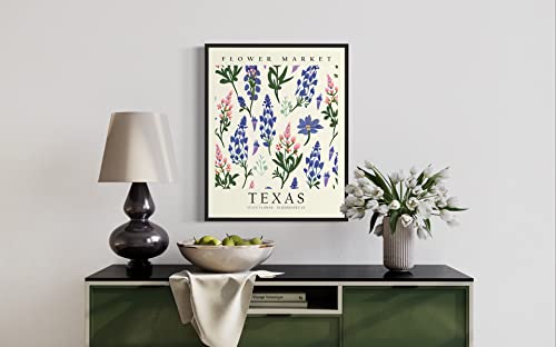 Texas Art Print, Texas Poster Wall Art Decor, Texas State Map Travel Poster, Home Office Wall Decoration, Bedroom, Living Room Artwork. (Texas A, 11X14 Inches (Unframed)) #TOP4