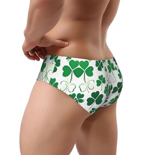 Happy St Patrick'S Day Print Men'S Triangle Briefs Soft Stretch Breathable Man Panties3