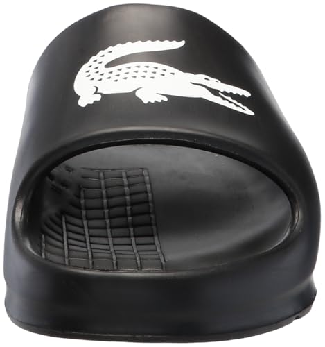Image of Lacoste Men's Serve Slide 2.0 Sandal, Black /White, 9