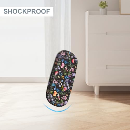 Image of FINTIE Hard Shell Eyeglasses Case, Portable Protective Glasses Cover Eyeglass Holder Box with Cleaning Cloth for Men Women