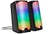 Speedlink Tonos Gaming PC Speaker RGB Bluetooth - Gaming RGB Lautsprecher, 3,5mm Klinke oder Bluetooth Verbindung, PC Boxen Aktiv mit versch. Beleutungsmodi, 12W, schwarz