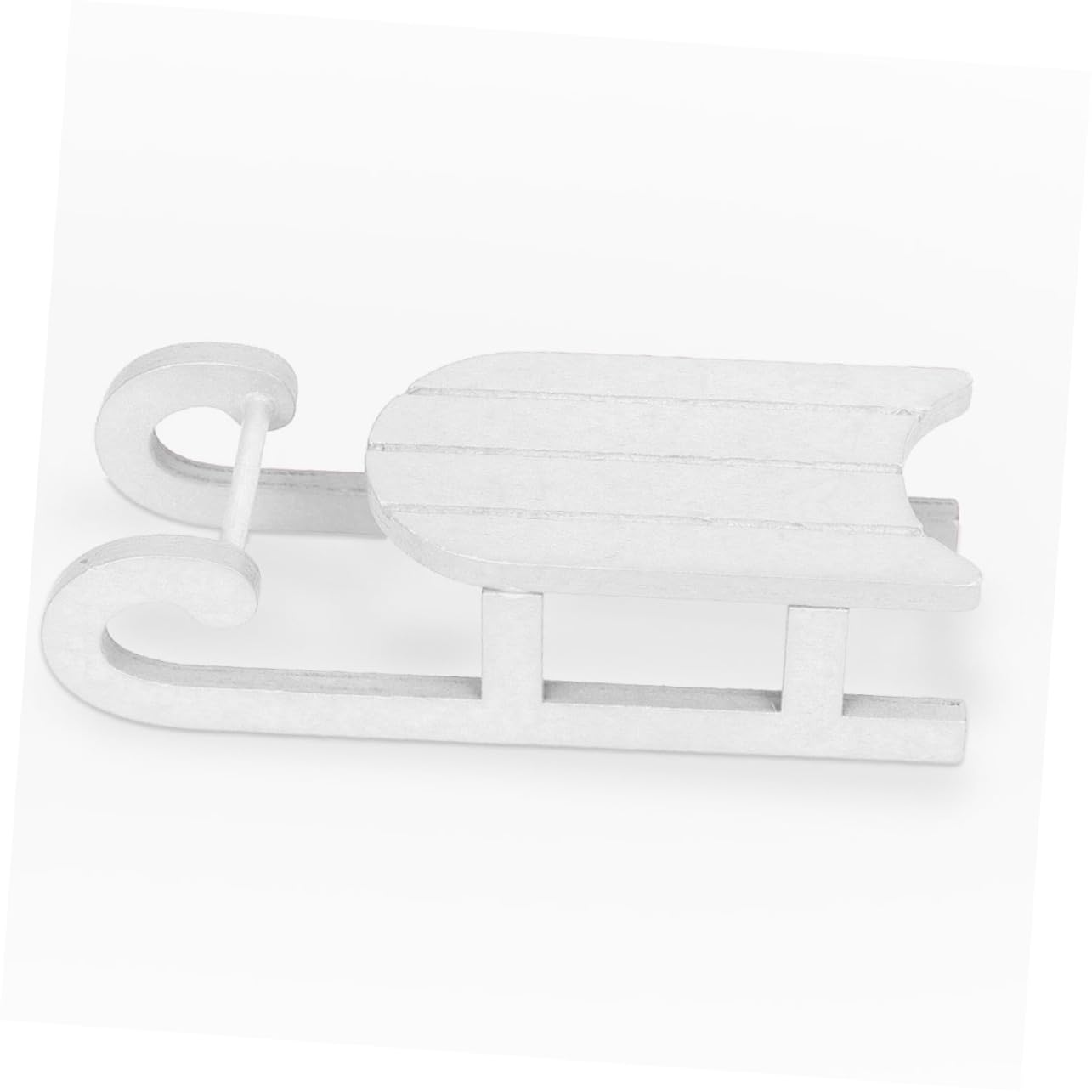 ABOOFAN 6 Set Ornamenti Di Slitta Di Natale Vacanza Nevicare Slitte Regalini Natalizi Christmas Ornamento Di Natale Ornamento Natalizio Con Slitta in Legno Di Legno Bianca 2 Pezzi * 6