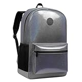 Mochila Feminina Escolar Emborrachada Reforçada Menina Casual Escola Faculdade Impermeável (Preta)