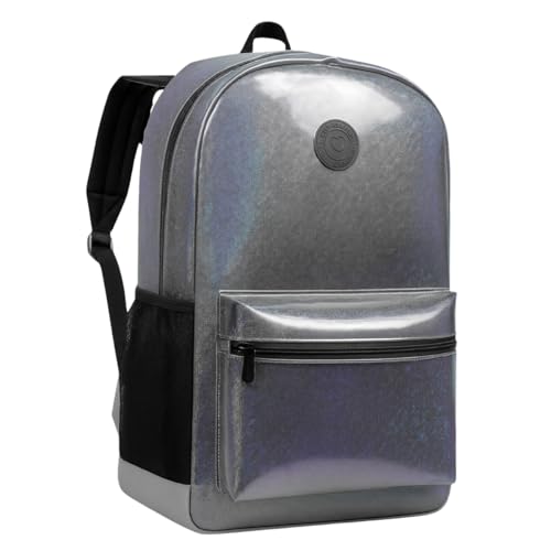 Mochila Feminina Escolar Emborrachada Reforçada Menina Casual Escola Faculdade Impermeável (Preta)