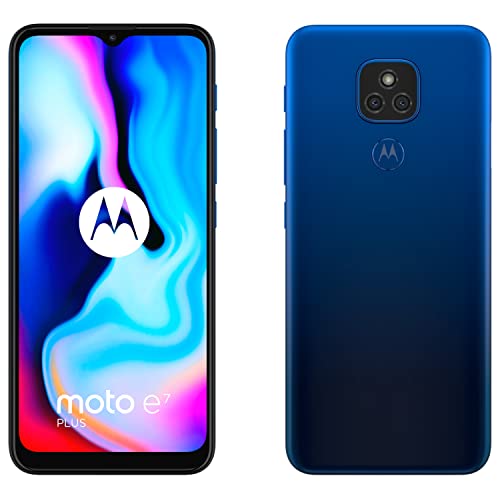 moto e7 plus Dual-SIM Smartphone (6,5"-Max Vision-HD+-Display, 48-MP-Dual-Kamerasystem, 64 GB/4 GB, Android 10) Blau