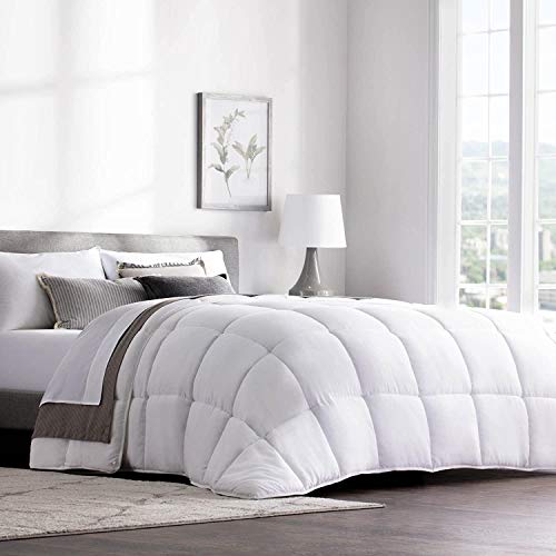 WEEKENDER Quilted Down Alternative Hotel-Style Comforter - Use as Duvet Insert or Stand-Alone Comforter - Hypoallergenic - Great for All Seasons - Corner Duvet Tabs - King - Classic White WEEKENDER Quilted Down Alternative Hotel-Style Comforter - Use as Duvet Insert or Stand-Alone Comforter - Hypoallergenic - Great for All Seasons - Corner Duvet Tabs - King - Classic White
