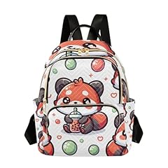 Cute Red Panda With Bubble Tea Cartoon