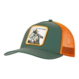 Bioworld My Hero Academia Bakugo in White Square Green Trucker Hat