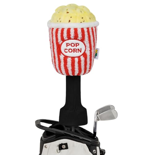 Popcorn Golf Driver Head Cover, Plush Velvet Funny Food