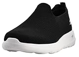 Skechers Go Walk Max - Zapatos moduladores para caminar sin cordones, Negro/Blanco, 11 X-Wide